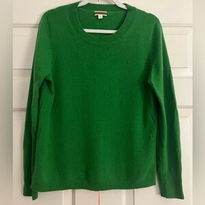 J.Crew Cashmere Crewneck Sweater Size Medium in Grass